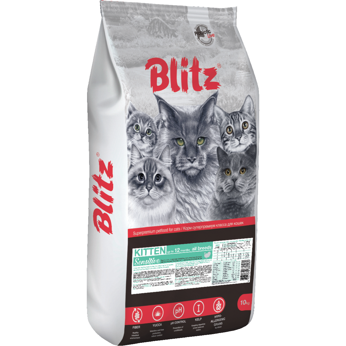 Повседневный корм Blitz для кошки