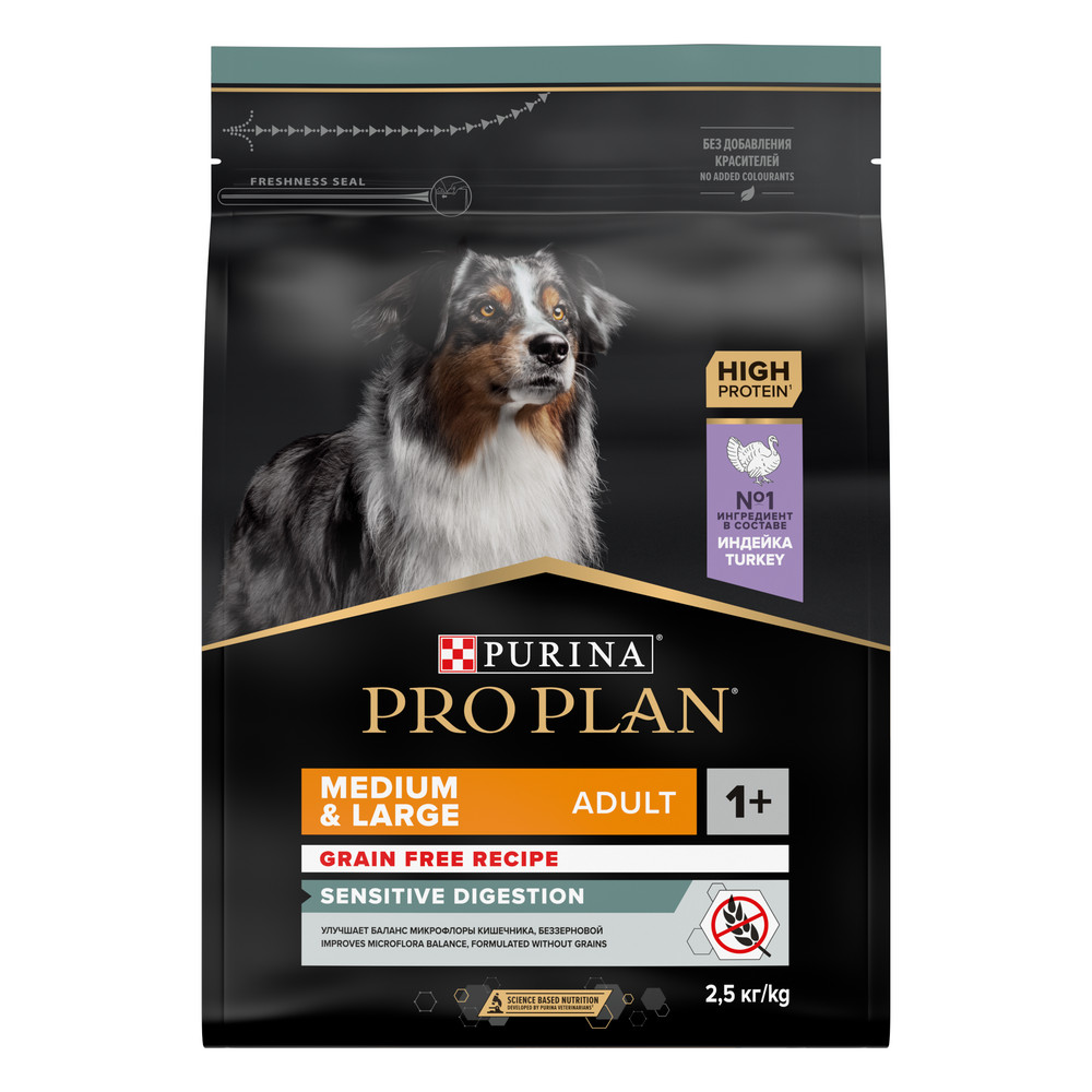 Повседневный корм Pro Plan GrainFree для собаки