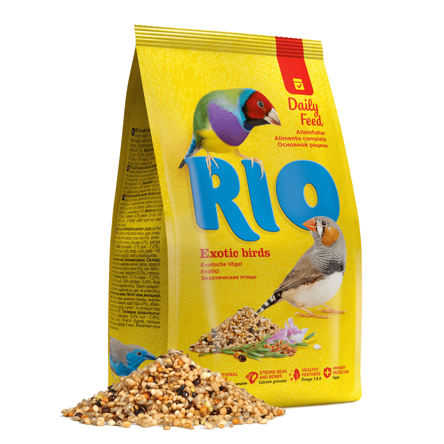 Повседневный корм РИО для экзотические птицы
